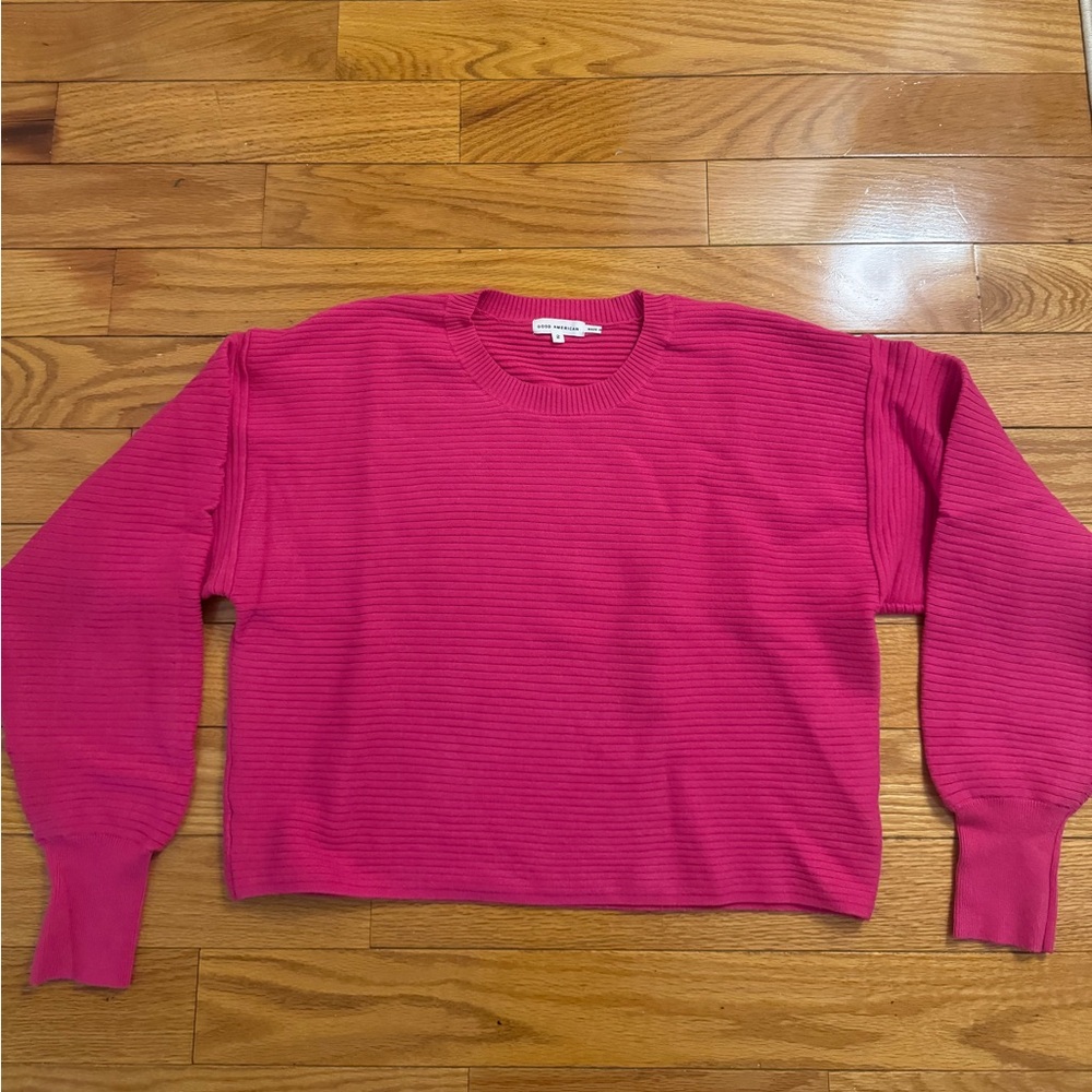 Good american pink sweater tunic